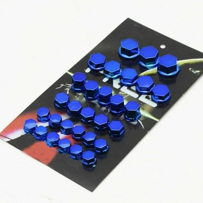 Screw Cap 30pcs 0.8cm(12pcs) 1.0cm(10pcs) 1.4cm(3pcs) Plating Brand New - Image 1 of 4