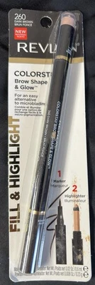 Revlon ColorStay Brow Shape & Glow 260 Dark Brown – New - Image 1 of 3