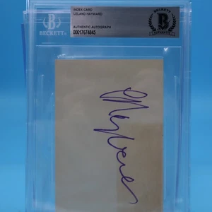 LELAND HAYWARD signed autographed 3x5 Card BECKETT AUTH ENCASED "SOUND OF MUSIC" - Picture 1 of 1