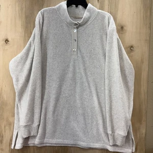 SOFT ENVIRONMENT Maddox weiche Tunika Top 4 Knöpfe weiß meliert Größe 2X - Bild 1 von 11