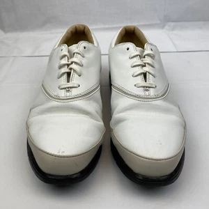 Nike Air Comfort Women's Golf Shoes Size 8 White Verdana Last Spikes - Picture 1 of 12