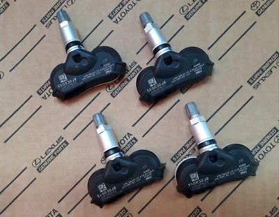 Kit de 4 sensores de presión de neumáticos TPMS OEM Toyota RAV4 2013 2014 2015 2016 2017 2018 Foto 1 de 3