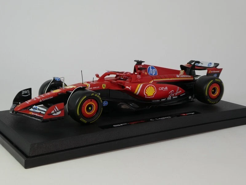 BURAGO BU16815-L FERRARI F1 SF-24 TEAM SCUDERIA FERRARI N 16 SEASON 2024 CHARLES