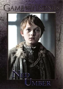 NED UMBER (Harry Grasby) / Game of Thrones Season 8 (2020) BASE Card #55 - Picture 1 of 2