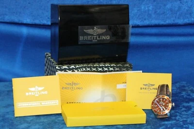 Reloj Breitling SuperOcean Heritage 46 mm esfera marrón bisel de bronce acero A17320 Foto 1 de 4