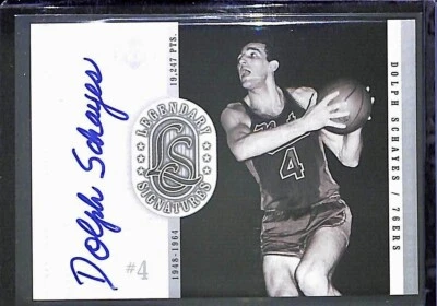 1999-2000 Upper Deck Legendary Signatures Autograph #DS Dolph Schayes - Image 1 of 2