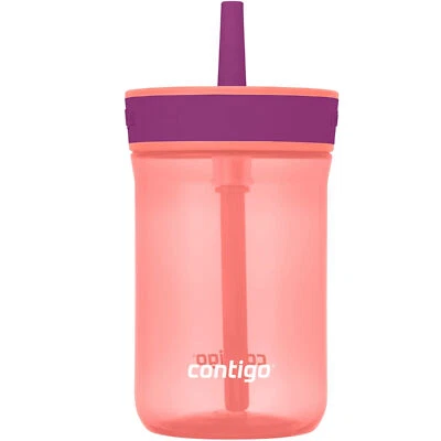 Contigo Kid's 14 oz. Vaso a prueba de derrames con pajita Leighton Foto 1 de 4