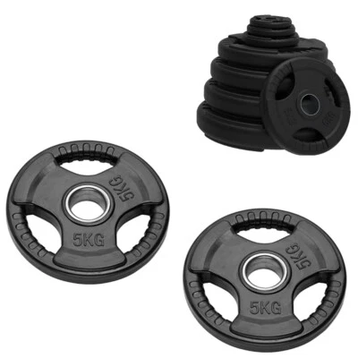 COPPIA DISCHI GHISA GOMMATA FORO 50MM OLIMPIONICO PIASTRE 2 PESI BILANCIERE