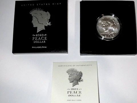 2023 Peace Silver Dollar, Original Mint Packaging, IN HAND, FREE SHIPPING Cover