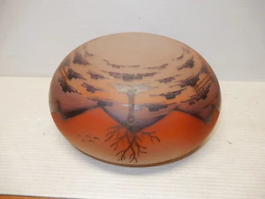 ANTIQUE CEILING LIGHT CENTER SHADE WESTERN THEME  - Picture 1 of 6