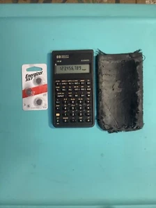 Hewlett Packard 10 B Business Calculator With Case & New Batteries - Picture 1 of 5