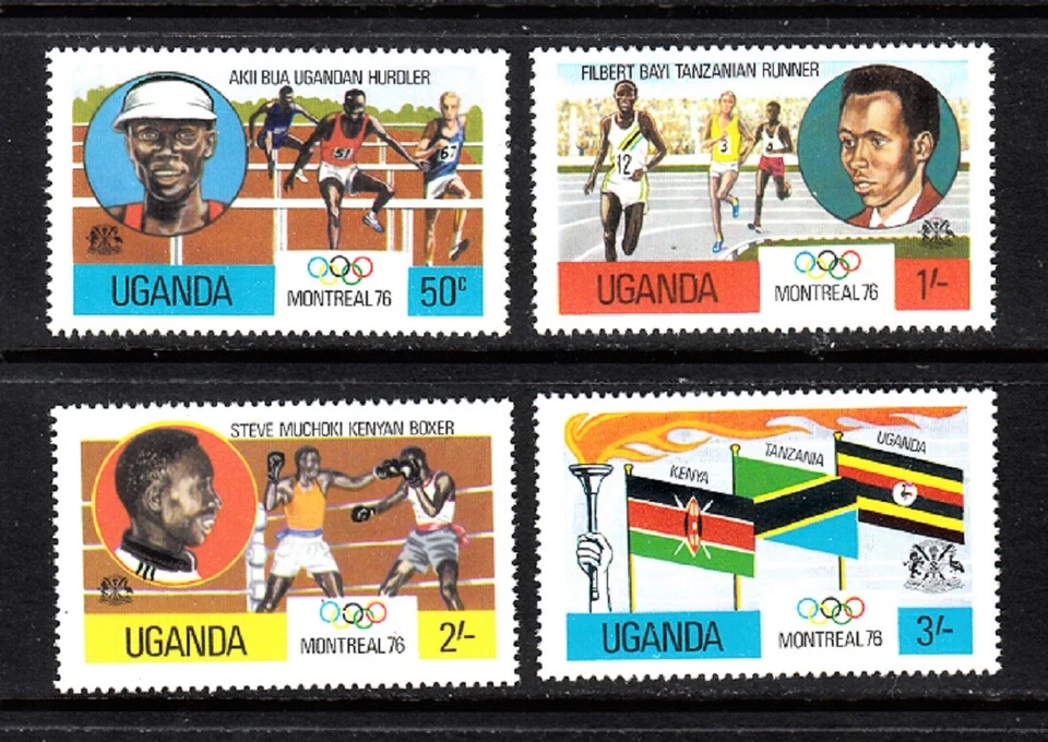 UGANDA SC# 151-154 JUEGOS OLÍMPICOS MONTREAL 1976 - MNH Foto 1 de 1