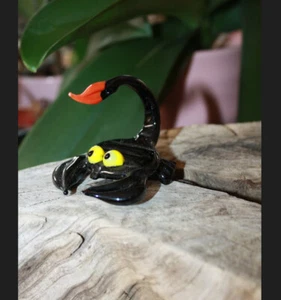 Art Blown Glass Murano Figurine Glass Figurine Crab - Picture 1 of 3