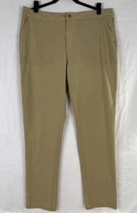 Mountain Khakis Outdoor Pants Womens Size 16 Tan Flat Front Nylon Hiking Classic - Picture 1 of 12
