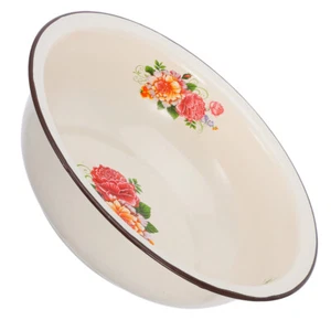 Enamel Basin Baby Household Extra Large Bowl Enameled Mixing Bowls - Picture 1 of 12