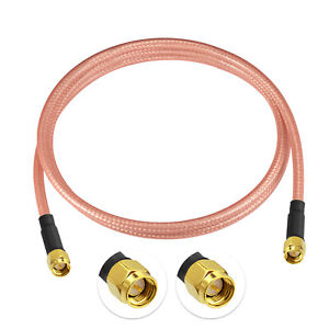 Extension Cable SMA Male plug to Male connector RF pigtail RG400 COAX 1M 3ft