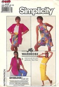 1987 Simplicity Pattern # 8115 Pull-On Skirt Pants & Shorts Jacket Size 8-14 - Picture 1 of 2