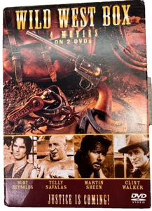 Wild West Box 4 Movies 2 DVD Pancho Villa Navajo Joe Eagles Wing Town Called Hel - Picture 1 of 7