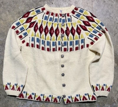 Suéter vintage de lana Gunn Reiss con botones. Talla S/M. Foto 1 de 4