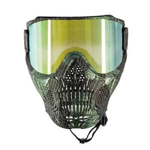 HK ARMY HSTL SKULL GOGGLE SNAKE GREEN W/ GOLD LENS - Picture 1 of 6