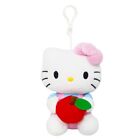 Sanrio Hello Kitty w/ Red Apple Stuffed Animal Clip-on Plush Bag Clip (1PC)