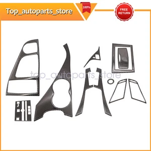 11Pcs Carbon Fiber Full Interior Cover Set Kit For Infiniti Q50 Q60 2014-2019 - Picture 1 of 8