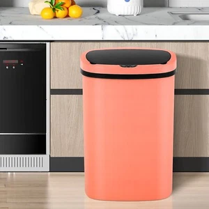 13 Gallon Plastics Kitchen Trash Can Automatic Touch Free Waterproof Garbage Can - Picture 1 of 7