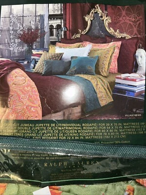 NWT Vintage Ralph Lauren Village Mews Granberry burgundy leather snake  $270 - Image 1 of 4