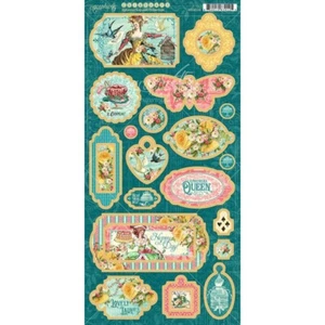 Graphic 45 EPHEMERA QUEEN - Chipboard Die-Cuts 23pc #4502106 - Imagen 1 de 1