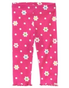 GYMBOREE SHOWERS OF FLOWERS PINK FLOWER LEGGINGS 3 6 12 18 24 2T 3T 4 5 NWT