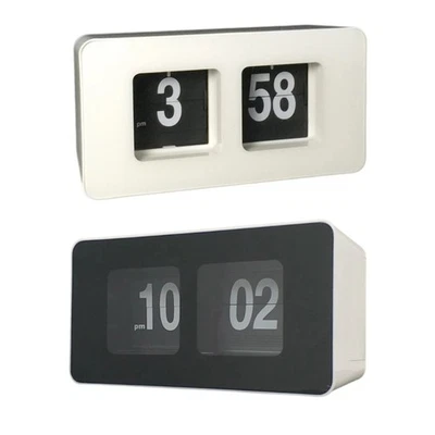 Plastic Auto Flipped Clock Battery Operated Desk Clock for Various Room Setting - Image 1 of 4