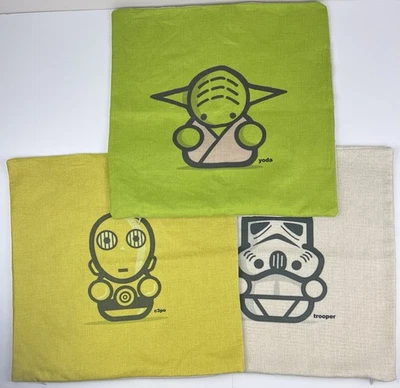 Set of 3 Star Wars Today Pillow Covers Square Kids Decor 17 in. - Image 1 of 4