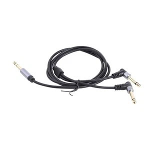 1/4 Insert Cable 6.35mm TRS to Dual 6.35mm TS Y Splitter Stereo Cable for Sound - Picture 1 of 6