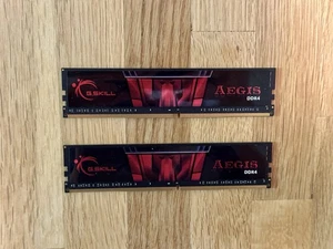 G. SKILL Aegis DDR4-3000 16GB Arbeitsspeicher Kit - 2 x 8GB (F4-3000C16D-16GISB) - Afbeelding 1 van 3