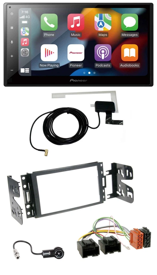 Pioneer MP3 USB Bluetooth DAB 2DIN Autoradio für Chevrolet Corvette Uplander 05- - Bild 1 von 4