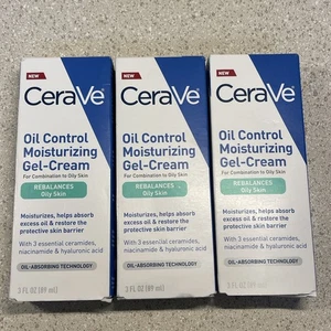 3 Pack Of Cerave Oil Control Moisturizing Gel-Cream Face Moisturizer 3oz - Picture 1 of 2
