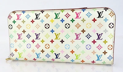 Auth LOUIS VUITTON Insolite White & Multiple Color Monogram Long Wallet #61865 - Image 1 of 4