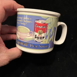 Campbells Soup Pea Soup Ceramic Mug 1993 Westwood Vintage 1925 Streetcar Ad - Bild 1 von 5