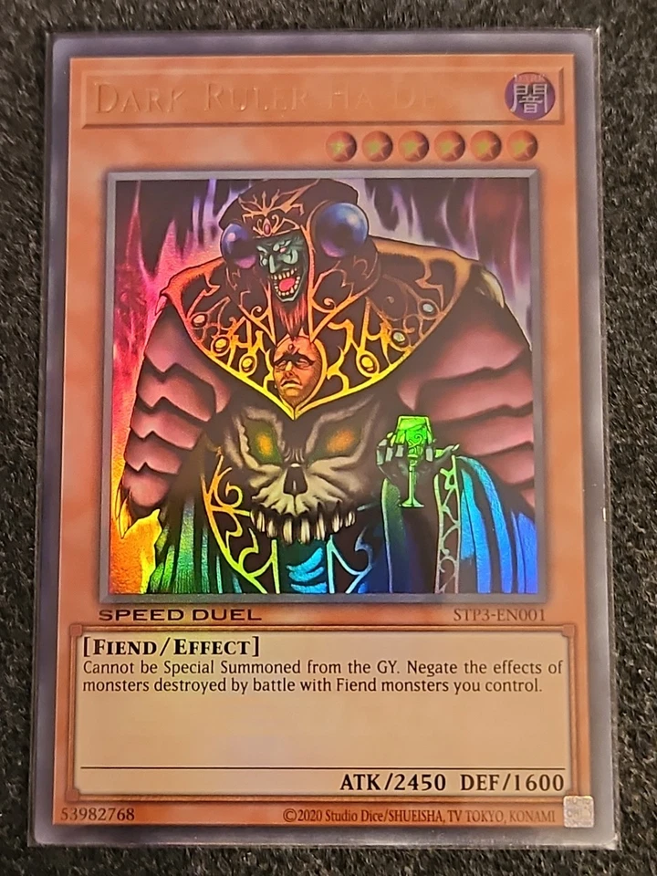 Dark Ruler Ha Des STP3-EN001 Speed Duel: Tournament Pack 3 Ultra Rare NM - Image 1 of 1