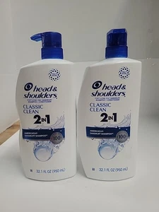 2x Shampoo e Balsamo Testa e Spalle 2 in 1 Classico Pulito Antiforfora Twin - Foto 1 di 2