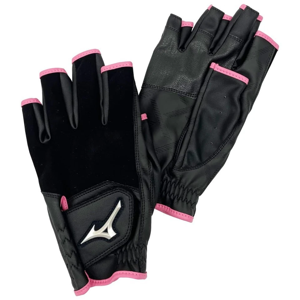 Guantes de golf MIZUNO Park ZEROSPACE sin dedos tipo L negro rosa Foto 1 de 1
