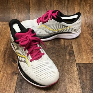 Zapatos para correr Saucony Guide 14 S10654-55 de aleación/cereza para mujer talla 7,5 casi como nuevos - Imagen 1 de 9