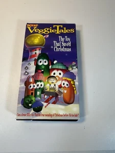 VeggieTales The Toy That Saved Christmas VHS Video Tape Christian Tested - Picture 1 of 3