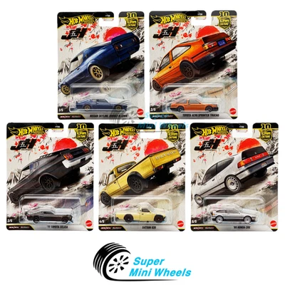 Hot Wheels 1:64 Car Culture 2026 P Case – Japan Historics 5 - 5 Cars Set - Image 1 of 2