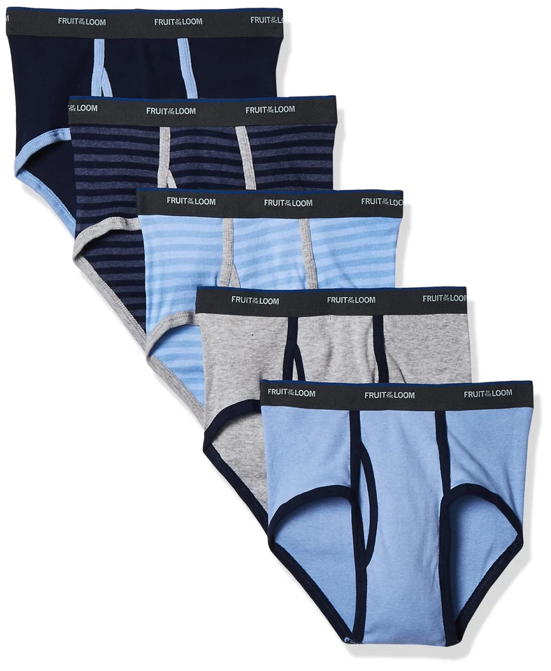 Fruit of The Loom Boys Sizesm6-8 Variety 6 Pair Boxer Briefs Repackaged