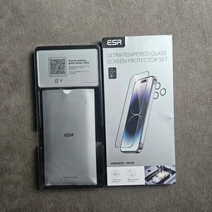 ESR Armorite Ultra-Tempered Glass Screen Protector Set For iPhone 15 Pro - Zdjęcie 1 z 8