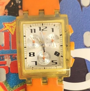 Swatch Uhr SPEED ADDICTION SUEK403 2002 Square Chrono - Bild 1 von 8