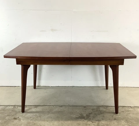 Mid-Century Modern Dining Table w/Leaves by R-Way Cover