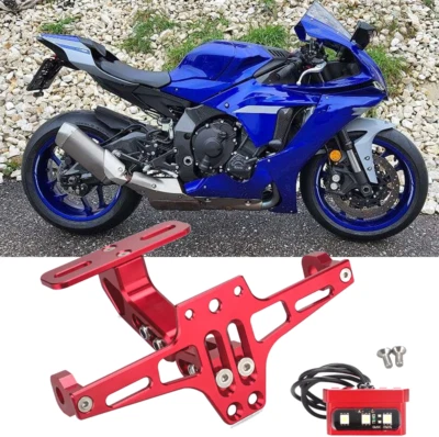 Luz trasera LED matrícula apta para Yamaha YZF-R1 1998-2018 YZF750R 1993-1997 Foto 1 de 4