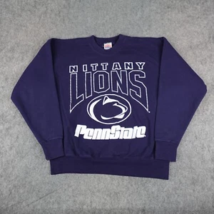 Vintage Penn State Nittany Lions Sweatshirt Mens XL Nutmeg Mills Sweater USA 90s - Picture 1 of 13